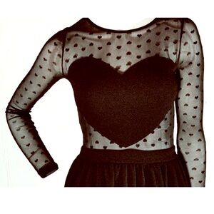 UO Cooperative Black heart dress